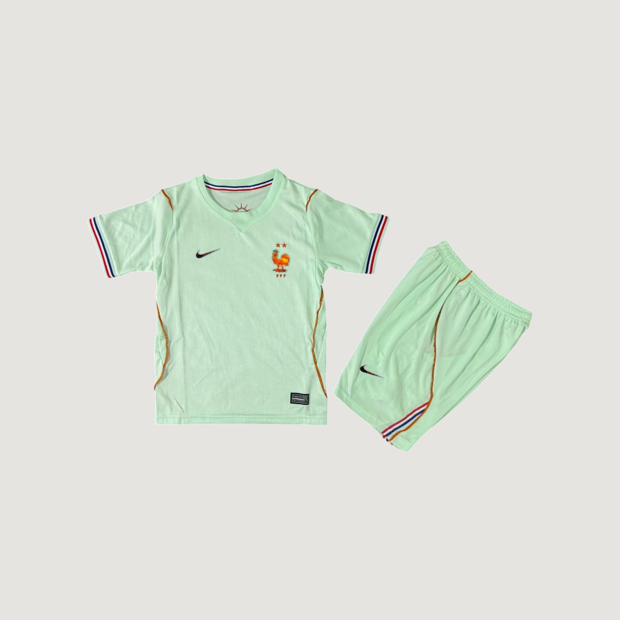 France – Ensemble Enfant Extérieur CDM 2026/27 – Vert Menthe - Face