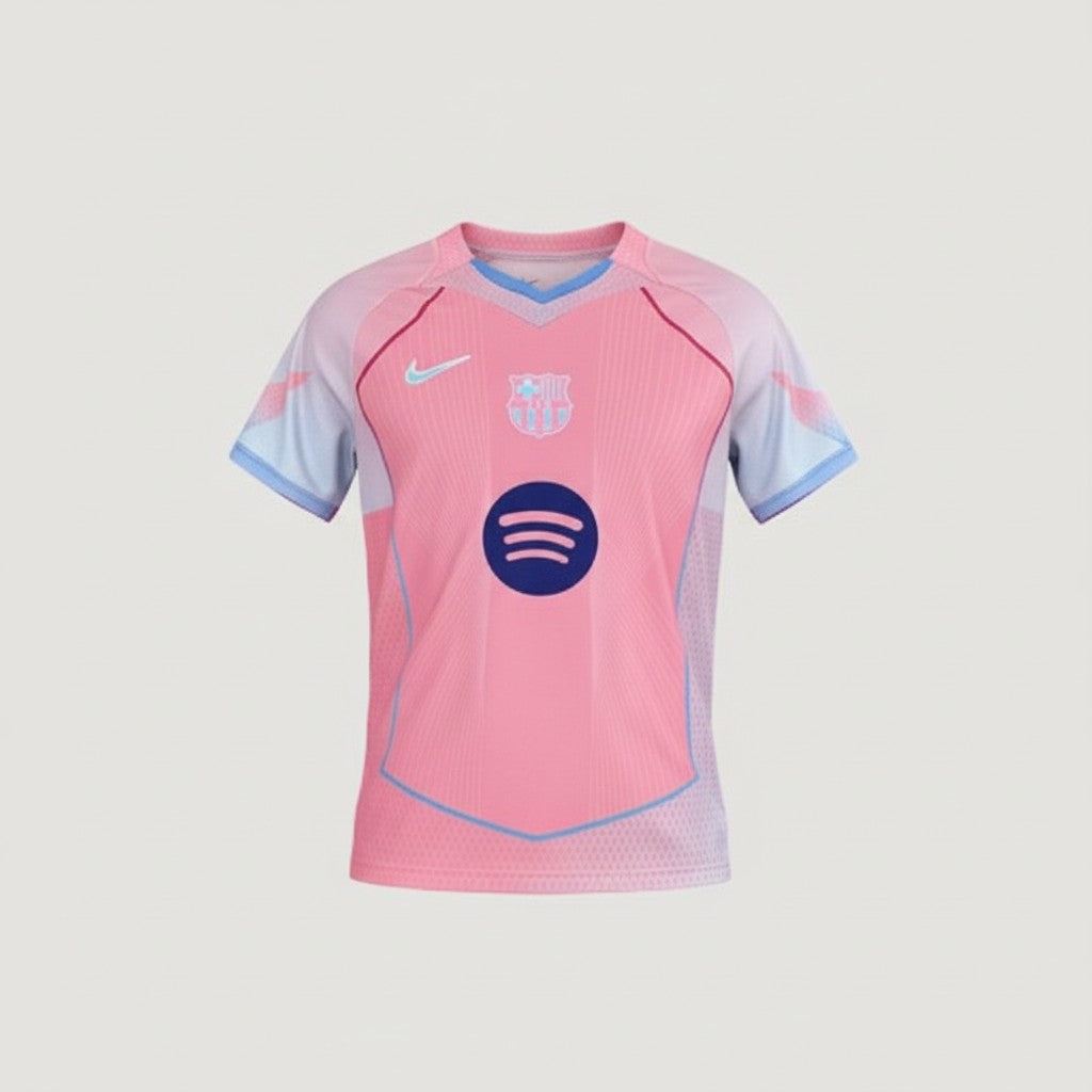 FC Barcelone – Maillot Concept 25/26 – Rose & Bleu Ciel