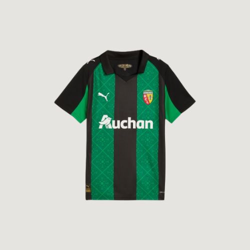 RC Lens – Maillot Extérieur 2025/26 – Noir, Vert