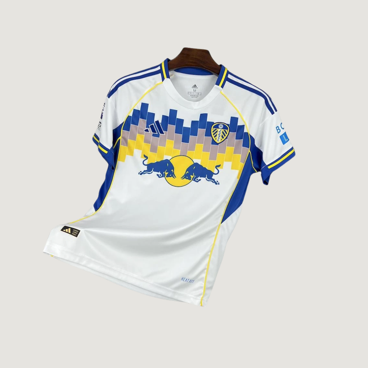 Leeds United – Maillot Domicile 2025/26 – Blanc, Bleu