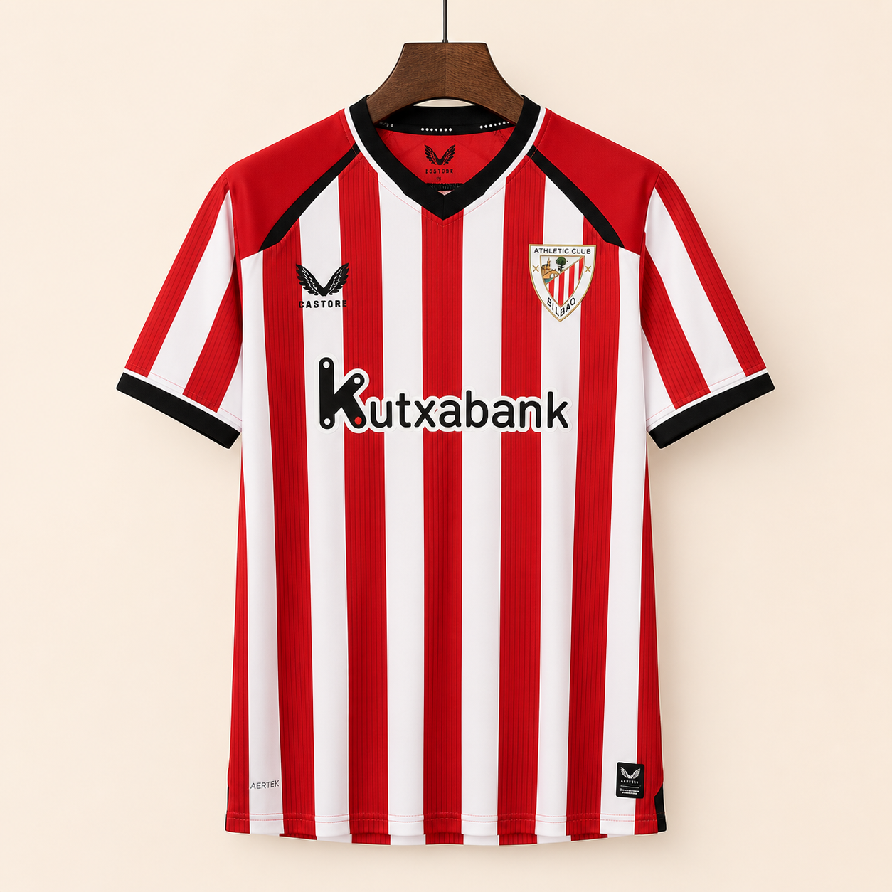 Athletic Club - Maillot domicile 2026/27 - Rouge et blanc - Vue avant
