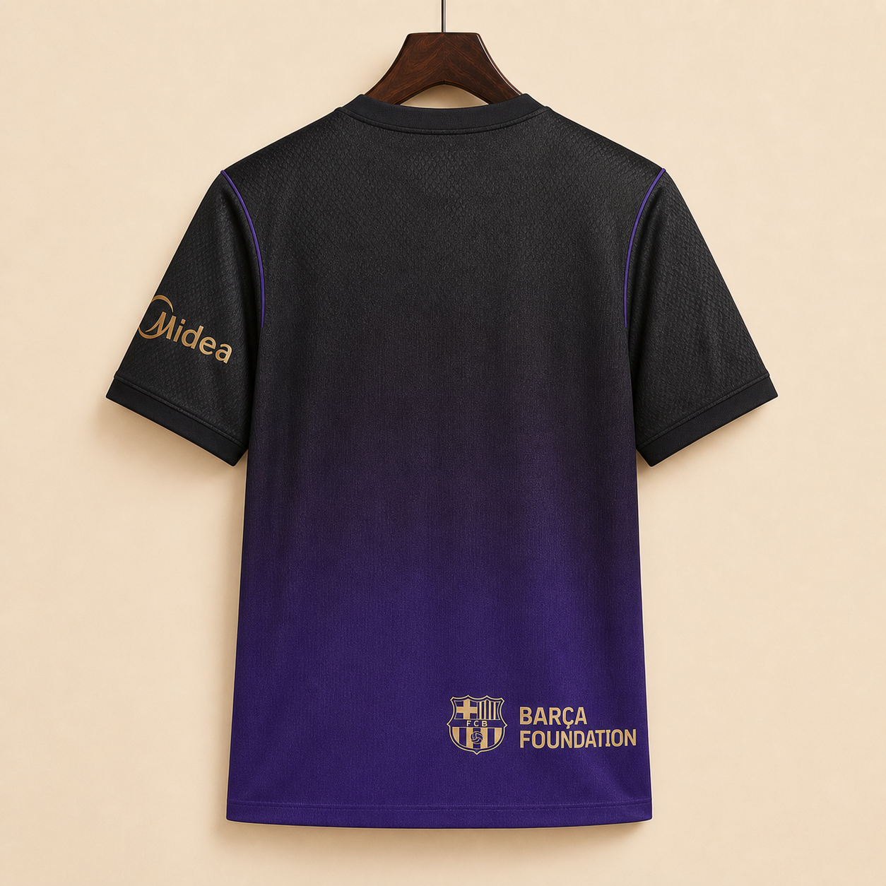 FC Barcelone - Maillot extérieur Kobe 2026/27 - Noir et Violet - Vue arrière