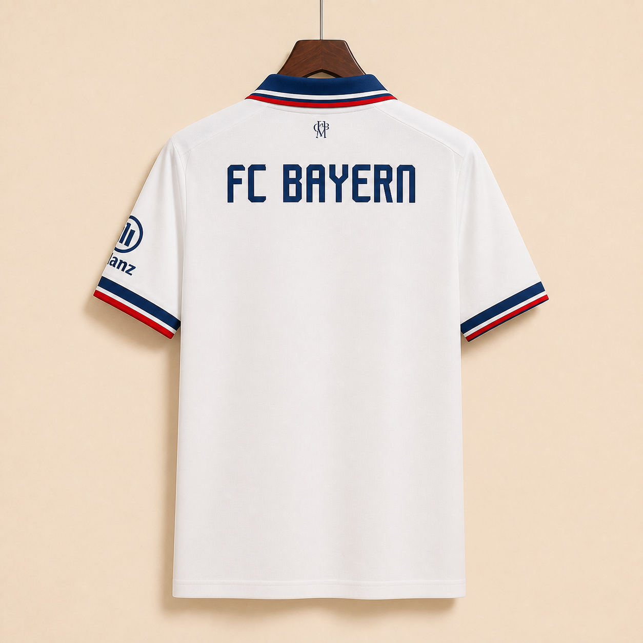 Bayern Munich - Maillot extérieur 2026/27 - Blanc Rétro - Vue arrière