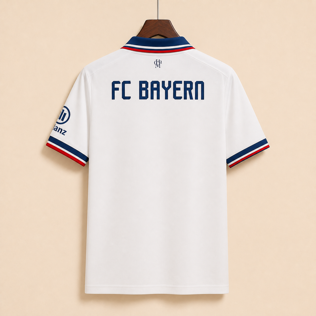 Bayern Munich - Maillot extérieur 2026/27 - Blanc Rétro - Vue arrière