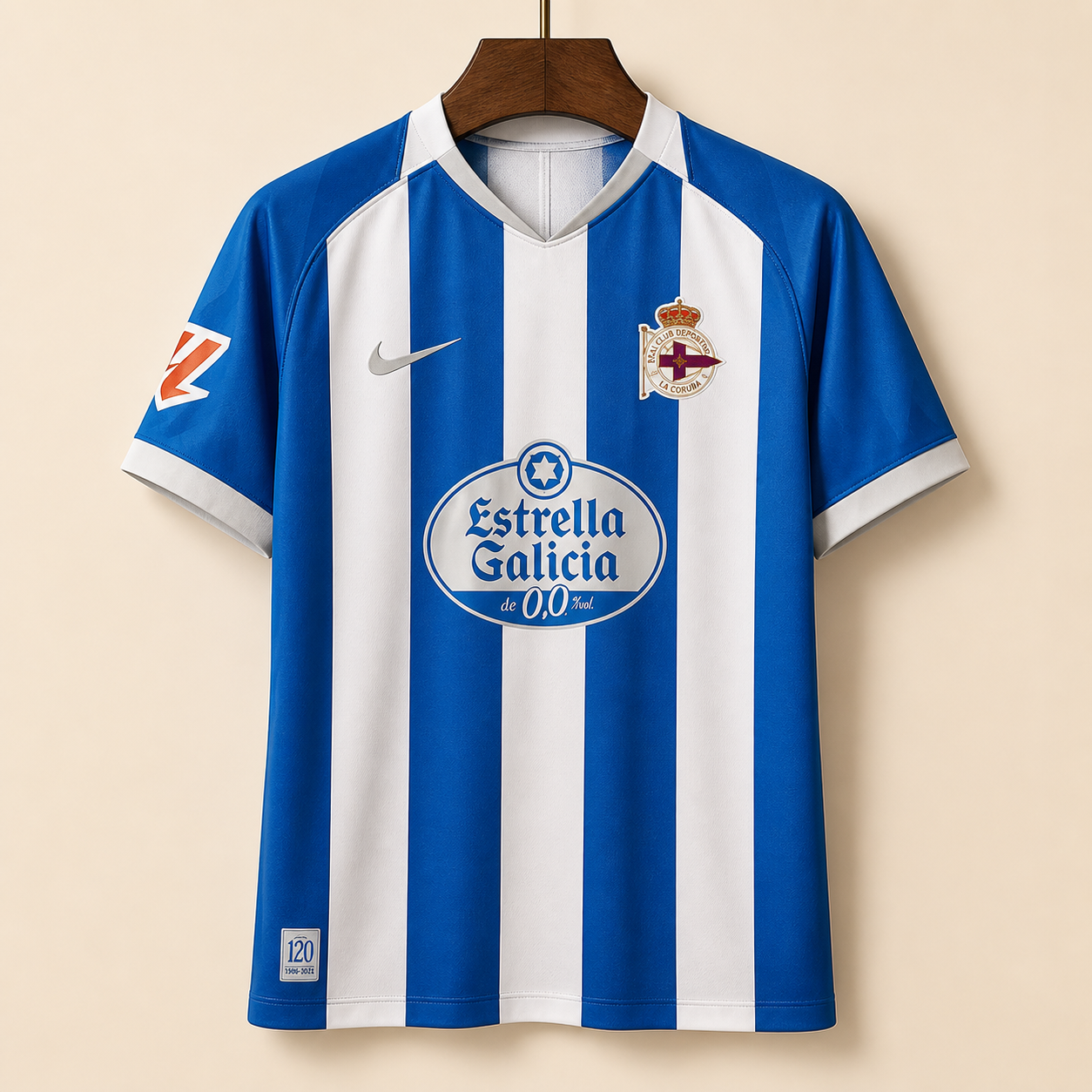 Deportivo La Corogne - Maillot domicile 2026/27 - Bleu et blanc - Vue avant