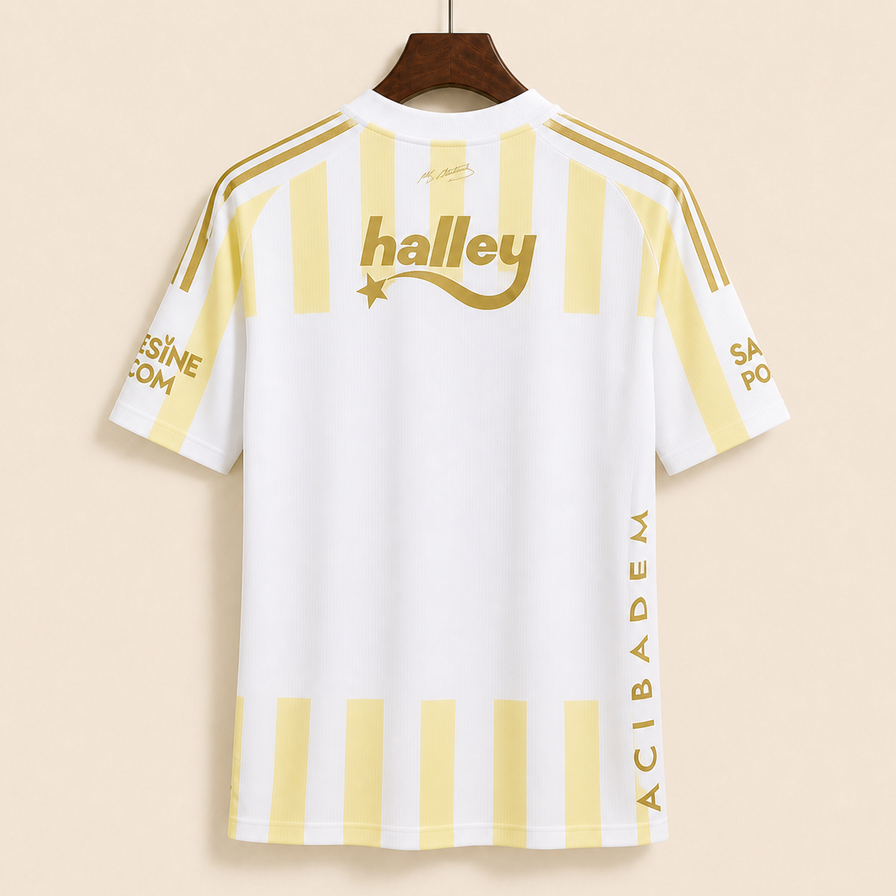 Fenerbahçe - Maillot extérieur 2026/27 - Blanc et Jaune Pastel