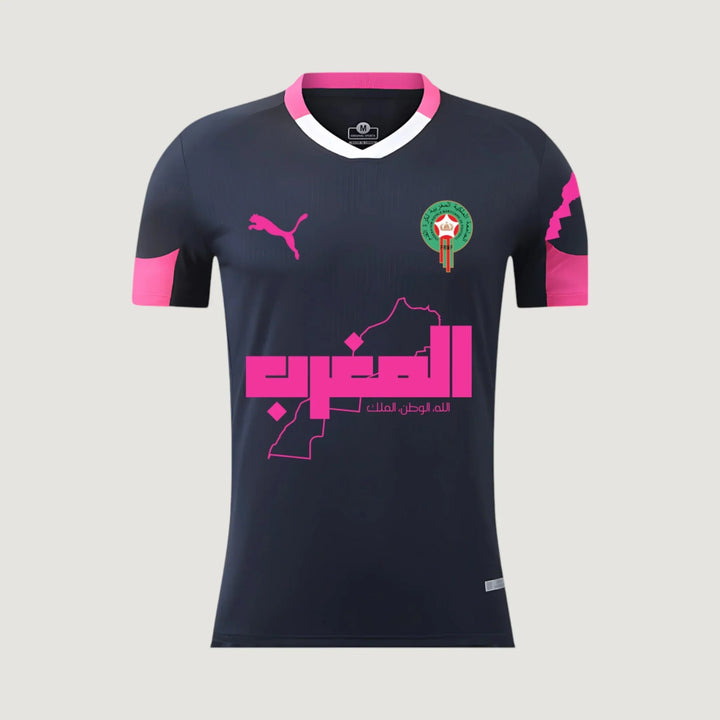 Maroc – Maillot Concept 2025 – Noir & Rose