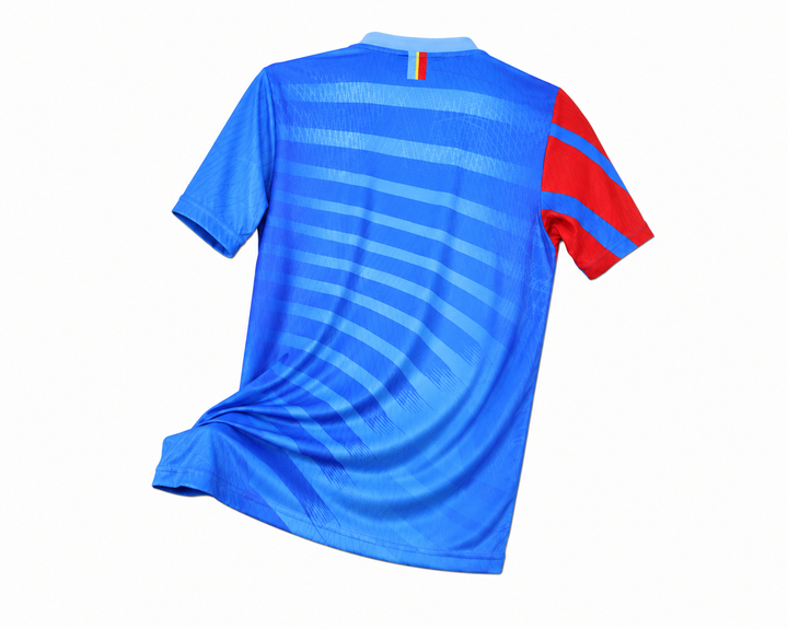 RD Congo – Maillot Domicile 25/26 – Bleu & Rouge