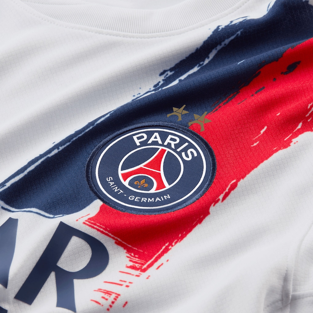 PSG - 2 Étoiles Back To Back Champions D'Europe 25/26 - Blanc (extérieur)