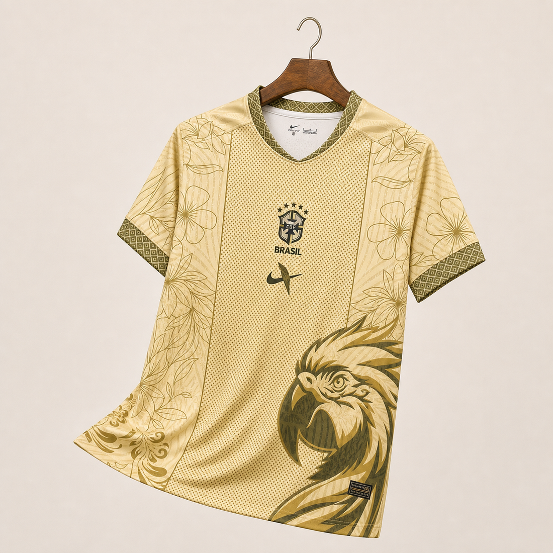 Brésil - Maillot spécial 25/26 - Beige/Or ( Fan )