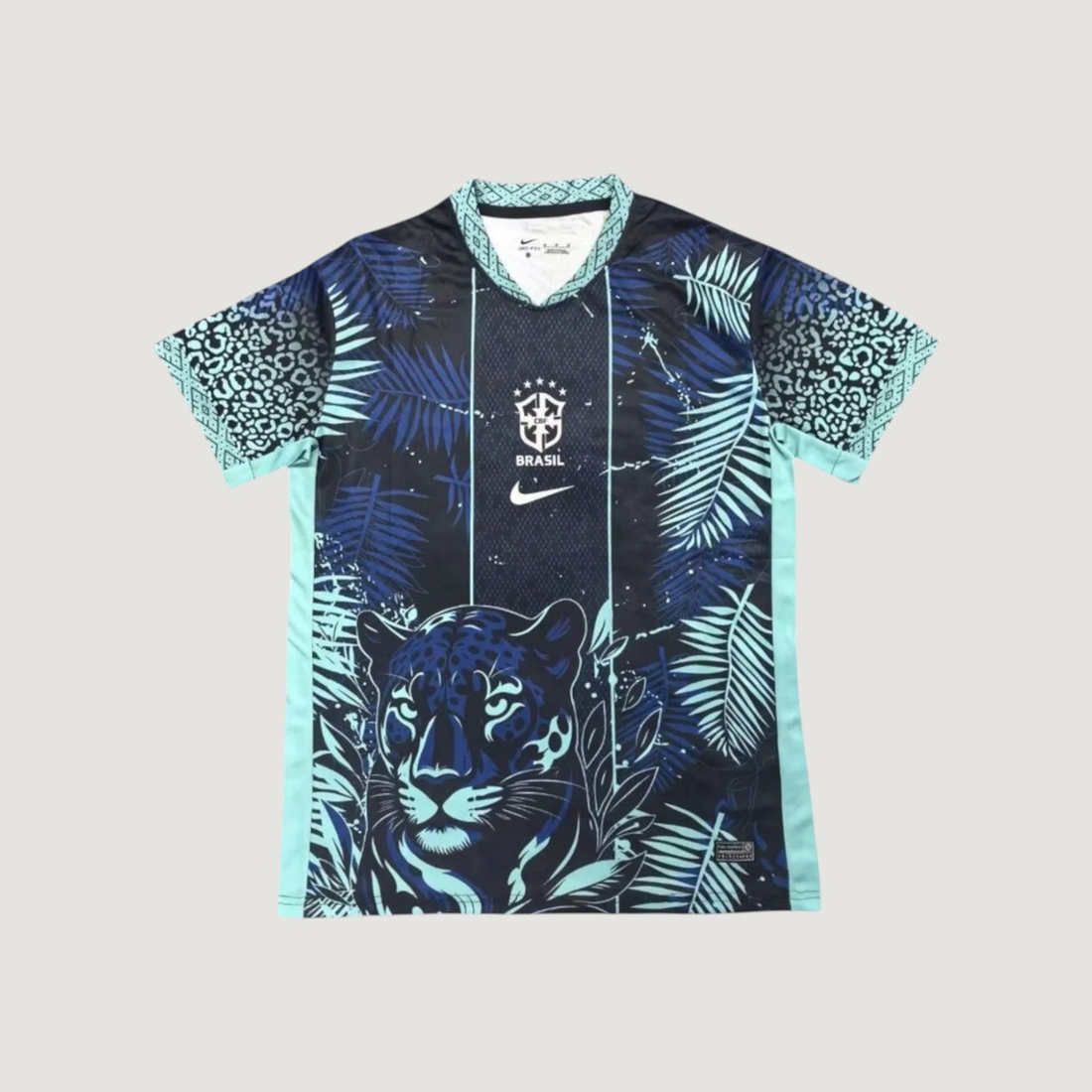 Brésil – Maillot Concept 25/26 – Bleu & Turquoise