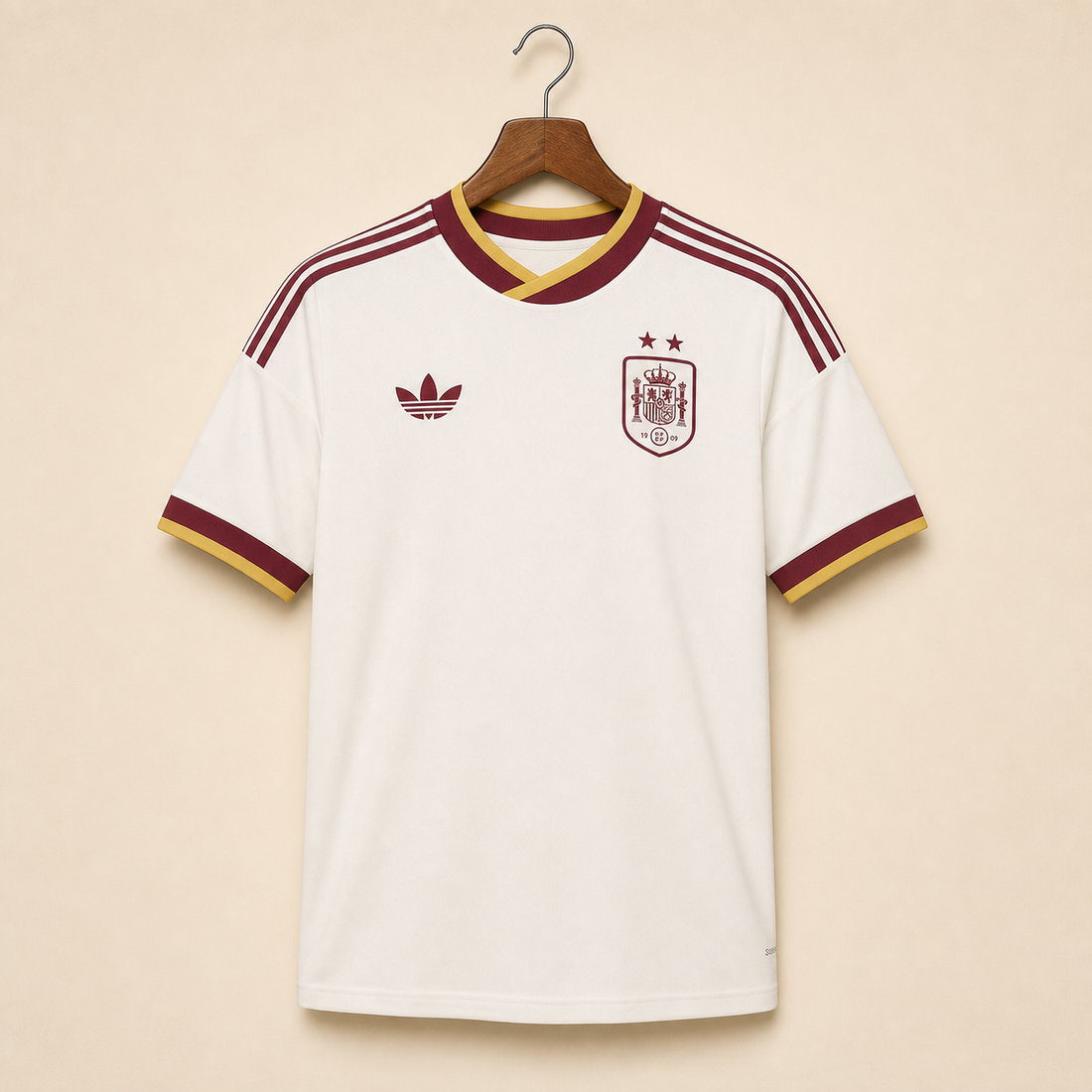 Espagne - Maillot extérieur Coupe du Monde 2026 - Blanc 2 étoiles