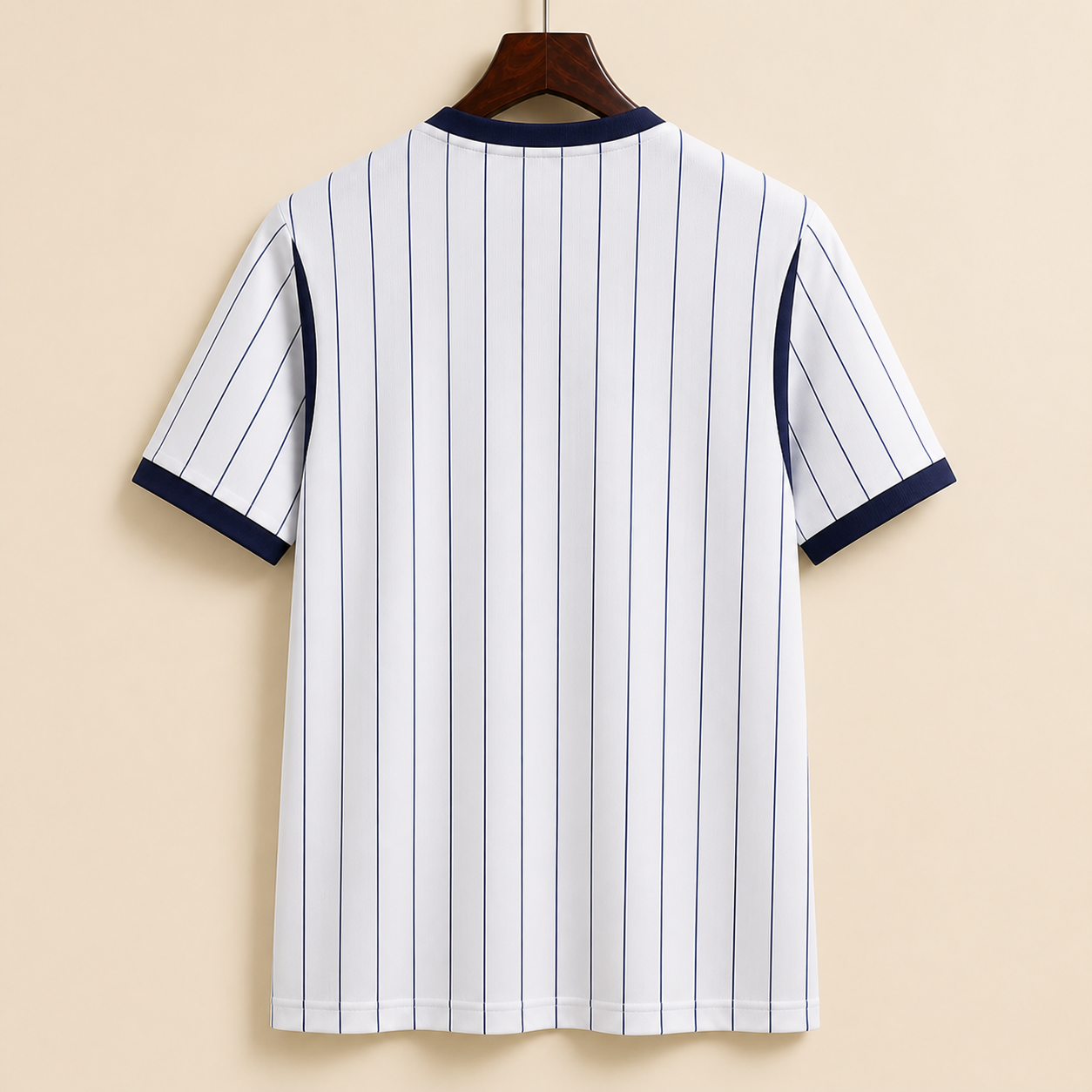 Inter Milan - Maillot extérieur 2026/27 - Blanc à Rayures Bleues - Vue arrière