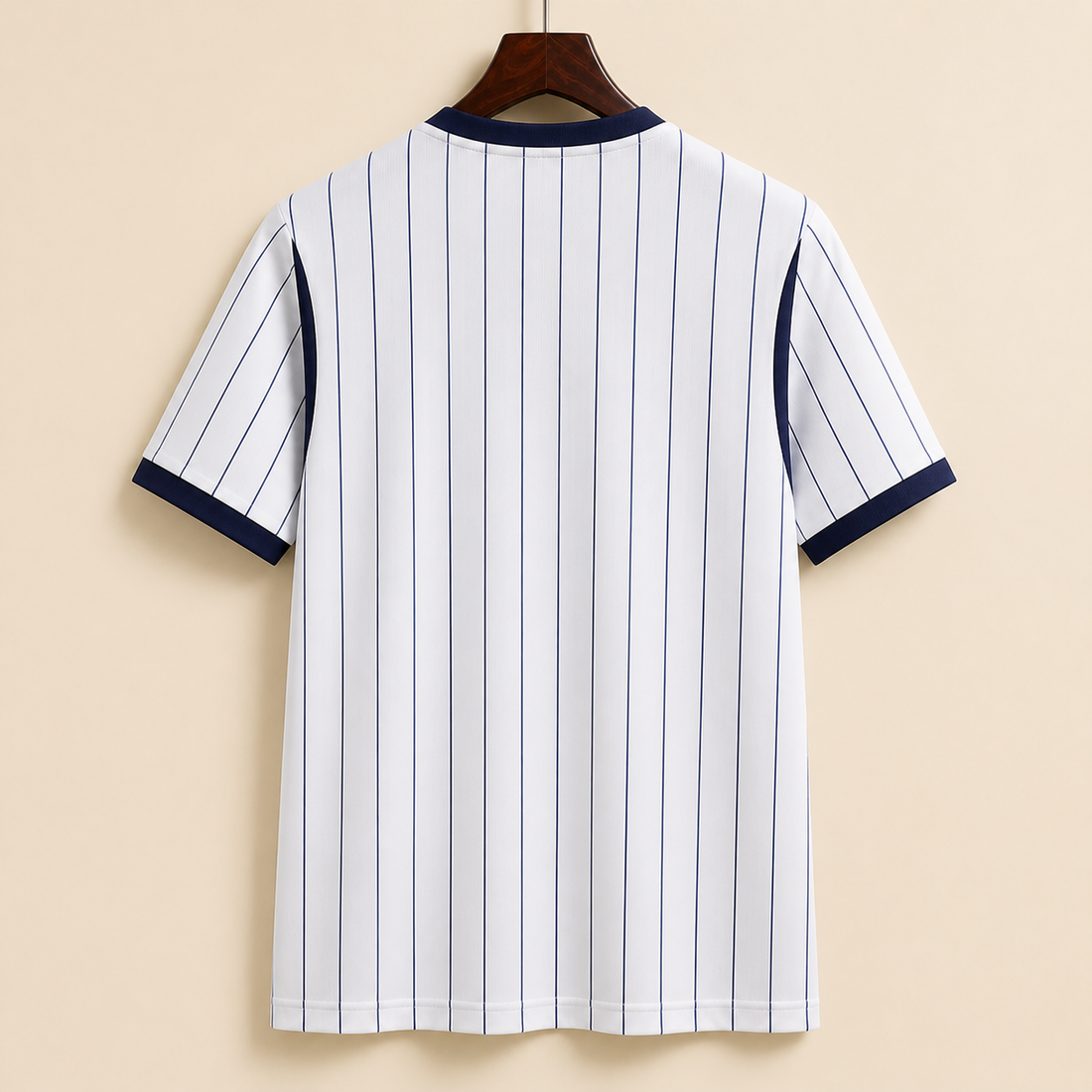 Inter Milan - Maillot extérieur 2026/27 - Blanc à Rayures Bleues - Vue arrière