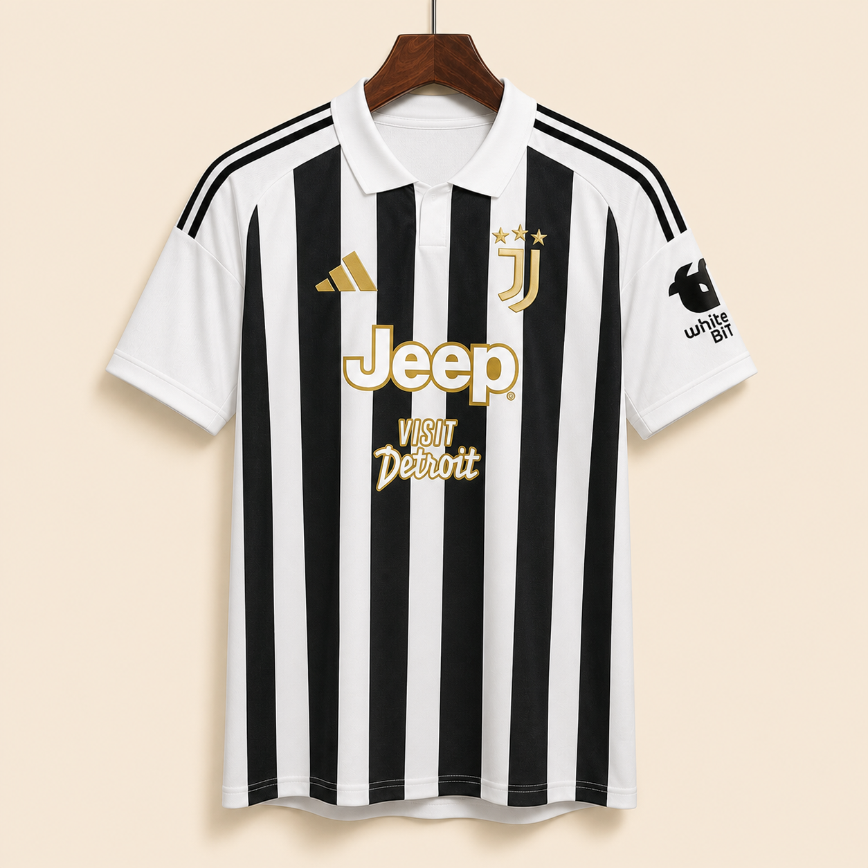 Juventus - Maillot domicile 2026/27 - Blanc et Noir - Vue avant