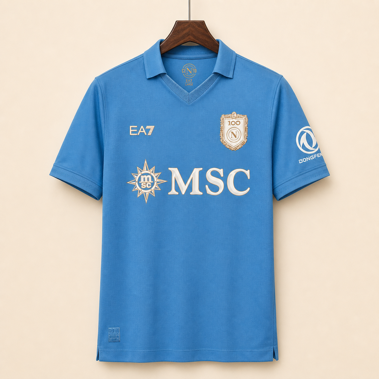 Naples - Maillot domicile 2026/27 - Bleu Centenaire - Vue avant