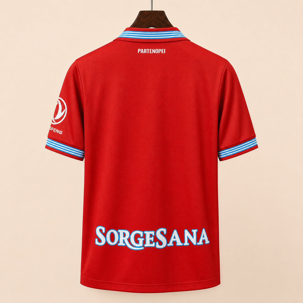 Naples - Troisième maillot 2026/27 - Rouge - Vue arrière