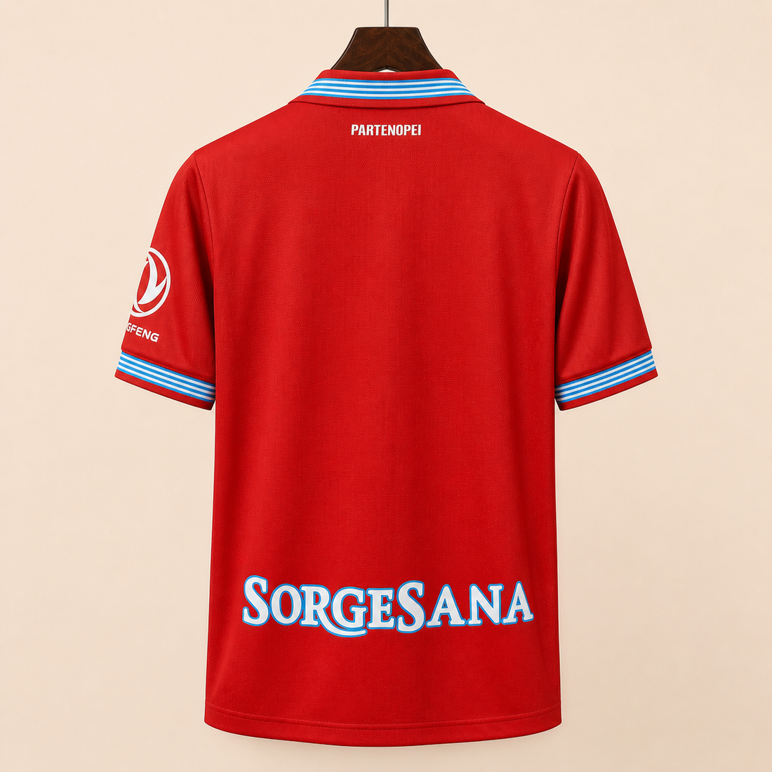 Naples - Troisième maillot 2026/27 - Rouge - Vue arrière