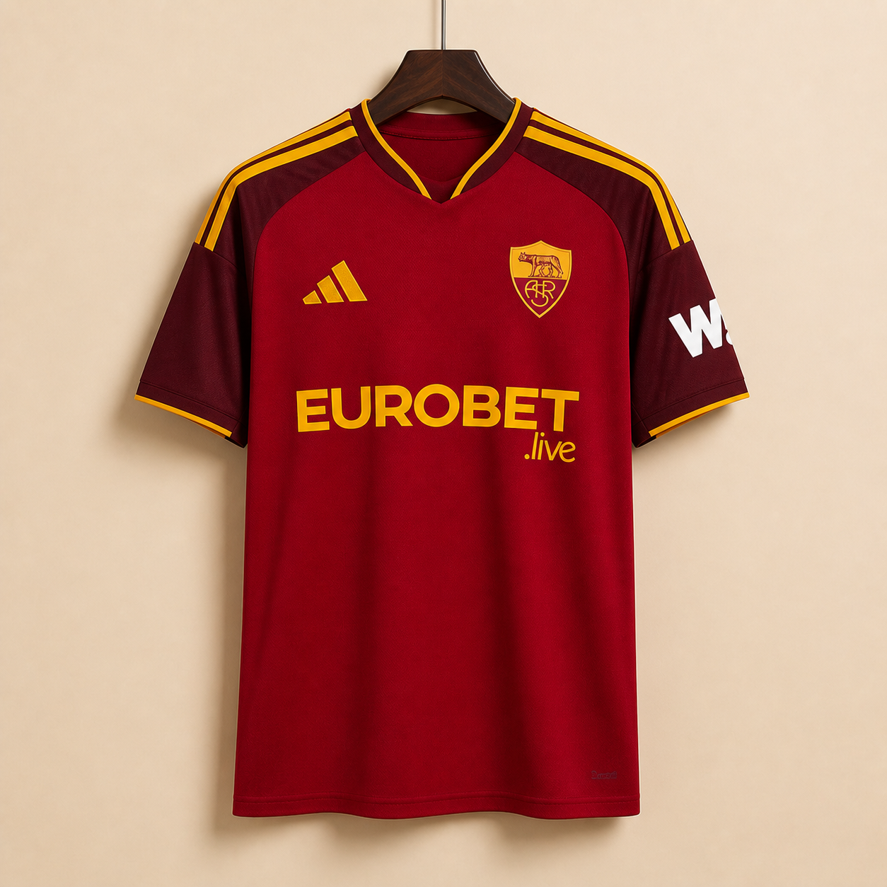 AS Roma - Maillot domicile 2026/27 - Rouge - Vue avant